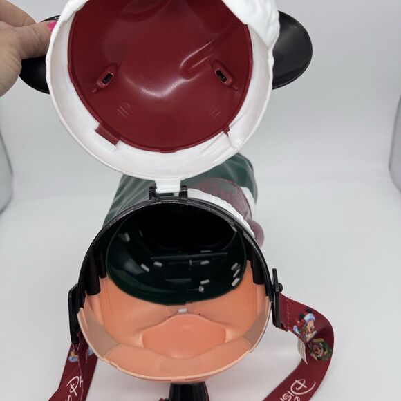 Disney Parks Mickey Mouse Santa Christmas Popcorn Bucket Lanyard Souvenir - Picture 5 of 10